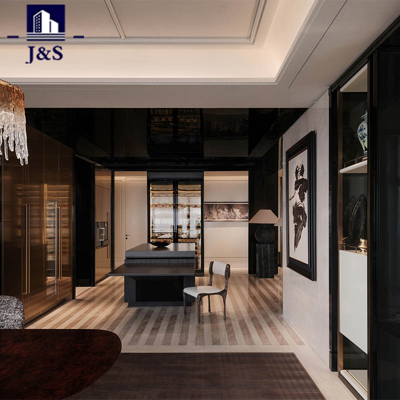 Walnut Veneer kitchen larder unit
